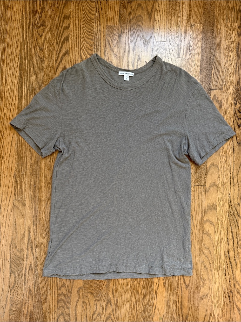 James Perse Short Sleeve Crewneck T-Shirt - Taupe Gray
